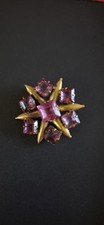 VTG Star Brooch In Brass Set