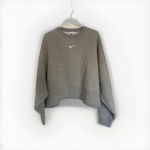 Nike women grey crew - women’s, neck