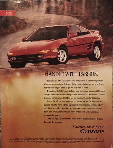 1991 toyota mr2 turbo print - turbo,