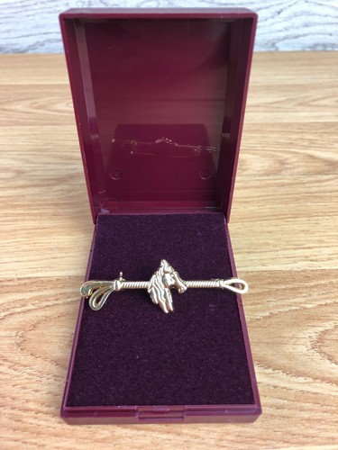 Horse riding brooch - horse, and