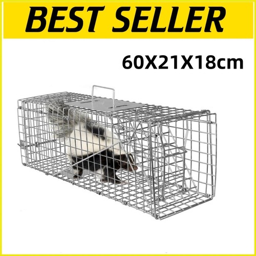 Large humane live animal trap - live,