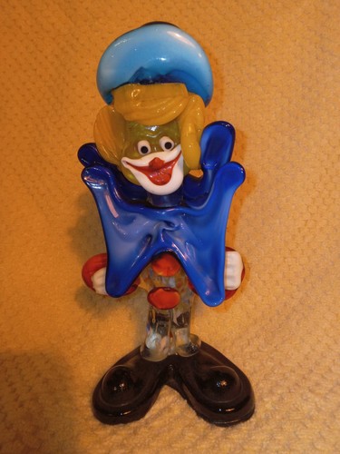 Vintage murano art glass - glass, clown