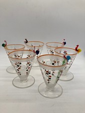 Art Deco set of six small