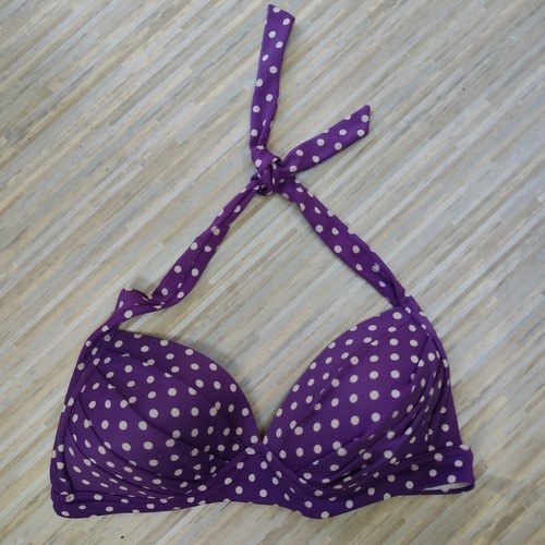 Purple white polka dot - purple,