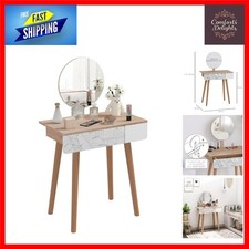 Compact Oak Dressing Table