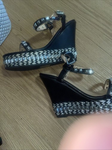 Krush black silver - black, wedge