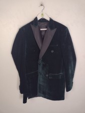 Imperial Men's Velvet Blazer Jacket Size 40 Green New F2