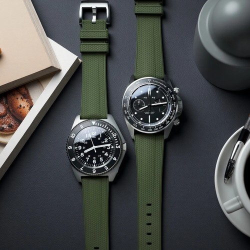 Fkm rubber watch strap - rubber,