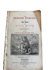 The Devil 1819 The Fudger Fudged Antiquarian Pamphlet Esoteric Demonology Occult