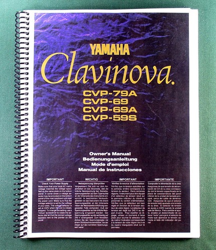 Yamaha cvp 79a - cvp-69, cvp-59s