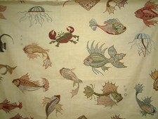 NINA CAMPBELL FABRIC TOKELAU - OSBORNE & LITTLE CREAM