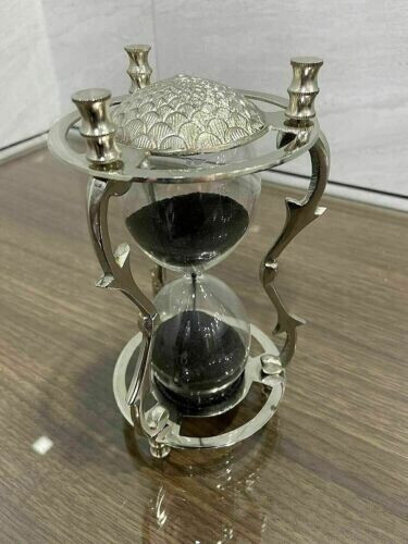 Vintage brass sand timer - vintage,
