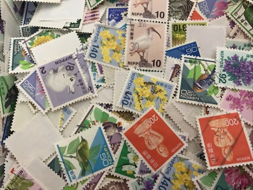 Big lot 500 stamps japan - big,