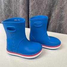 Kids Crocs Rain Boots - Blue -
