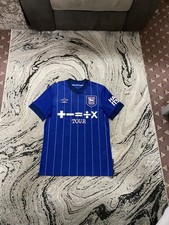 Ipswich Town Blue Home Football Shirt 2024/2025 Size Medium Men’s Short Sleeves
