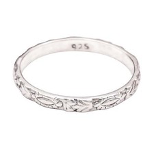 Handmade Indian Jewelry 925 Solid Sterling Silver Band Ring Size