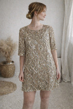 Aidan Mattox Beaded Sequin