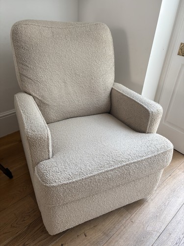 Beige bouclé upholstered - beige,
