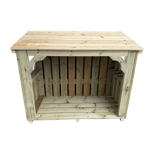 Large wooden log store - wooden,