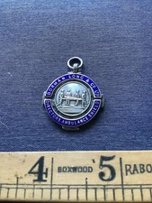 Vintage Solid Silver Pocket Watch Fob Medal