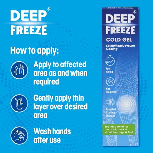 Deep freeze pain relief - deep, cold