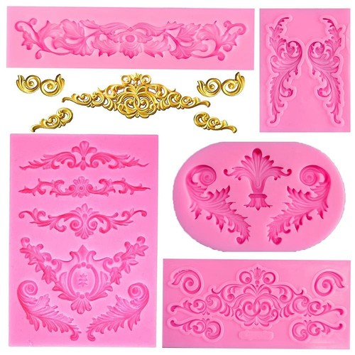 5pcs vintage baroque - baroque, relief