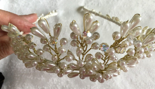 Bridal tiara headress - bridal,