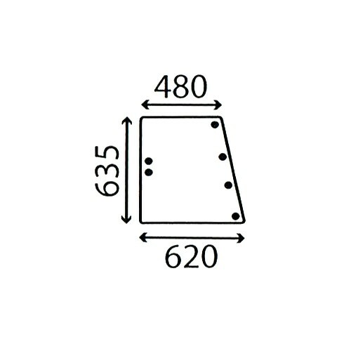 Side window glass for - side,