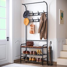 Steel Coat Rack with Shoe