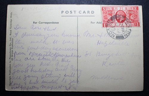 Braunton devon 1935 postmark - braunton,,