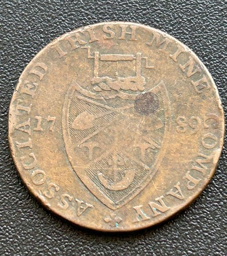 1789 cronebane halfpenny - 1789,