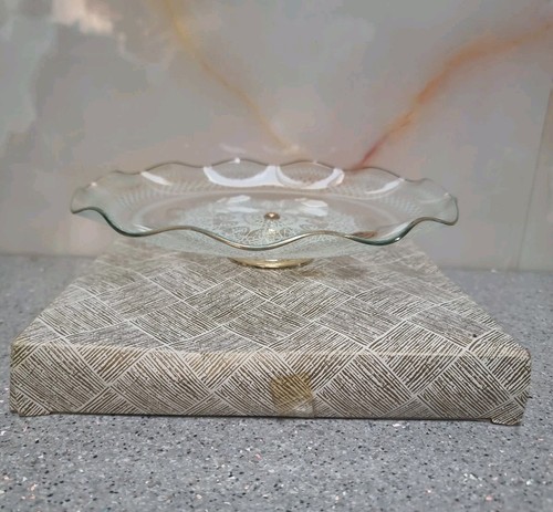 Vintage glass fiestaware plate - glass,