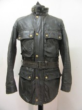 VINTAGE 70'S BELSTAFF TRIALMASTER PRO WAX COTTON MOTORCYCLE JACKET SIZE S