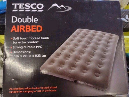 Tesco branded double airbed - branded,