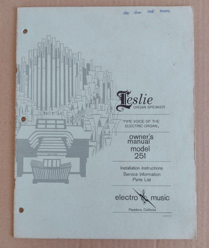 Vintage leslie organ - organ, speaker