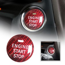 Red Carbon Fiber Start Stop