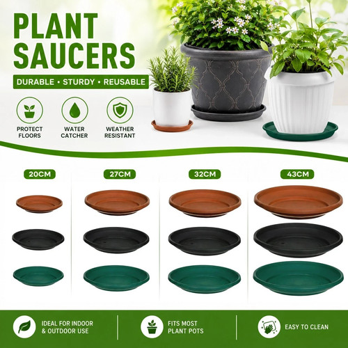 Garden plastic saucer - garden,