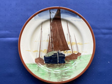ROYAL DOULTON PLATE - HAND PAINTED SHIPS SERIES - SAILING BOATS - D2551 - 1907