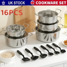 16PCS Induction Non Stick
