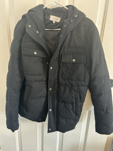 Reiss hooded puffer heavy coat - hooded,