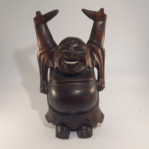 Hand carved wooden - wooden, laughing