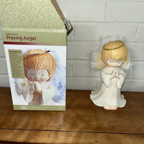 Vtg fiber optic - praying, angel