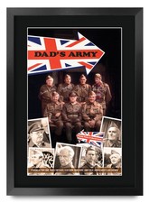 Dad's Army 1968 Excellent Gift Ideas Printed Framed Autograph Poster for TV Fans