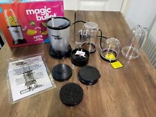 NutriBullet 0.6L Magic Bullet Blender 10pc Kit - Silver 200W Chop, Blend, Grate