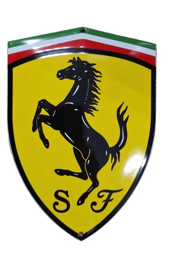 Ferrari porcelain - ferrari, (garage).