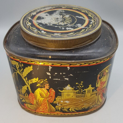 Vintage unbranded tea caddy - vintage,