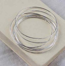 Silver Plated Stacking Bangle