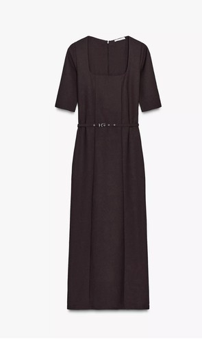 Zara women long dress with - dress,