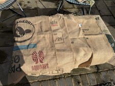 5 Used Hessian Coffee Bags