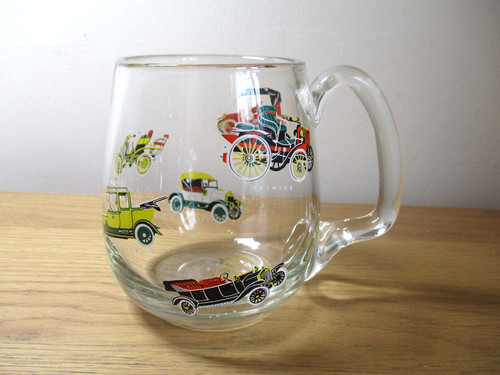 Vintage 1960s glass tankard - 1960s,